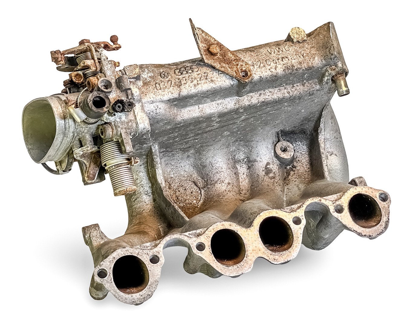 PRE OWNED GENUINE OEM GERMAN AUDI VW VOLKSWAGEN INTAKE MANIFOLD & THROTTLE BODY |  1986-91 GOLF MK2 GTI 1.8 8V 037133223A