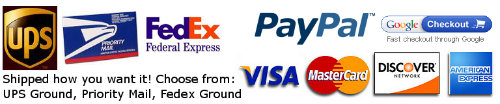 Shippers and Payments we accept